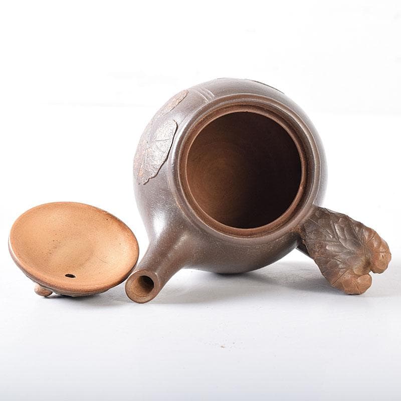 煎茶道具 秋田焼 奥田道遊造 からくり 蛙急須 だるま湯呑 3点 M