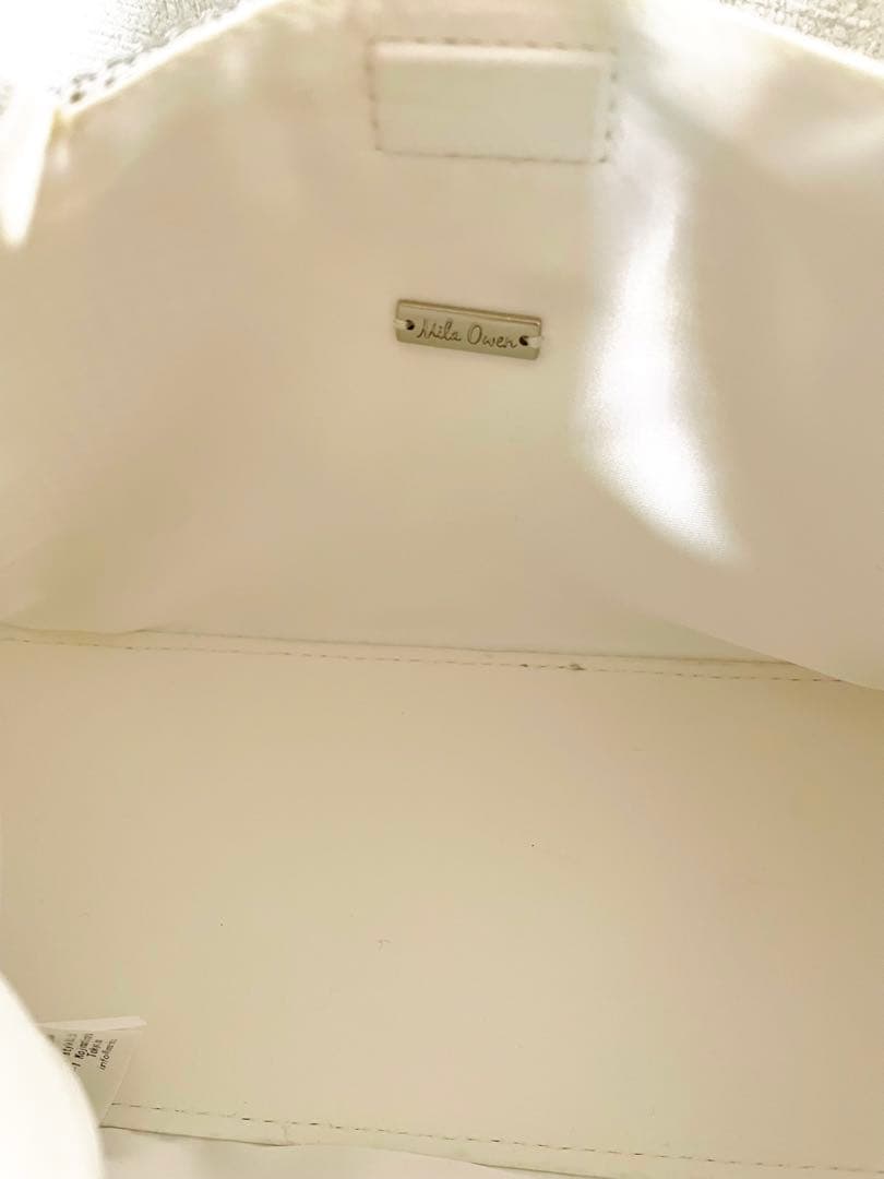 【美品】Mila Owen ビジューバッグ パーティバック　シルバー