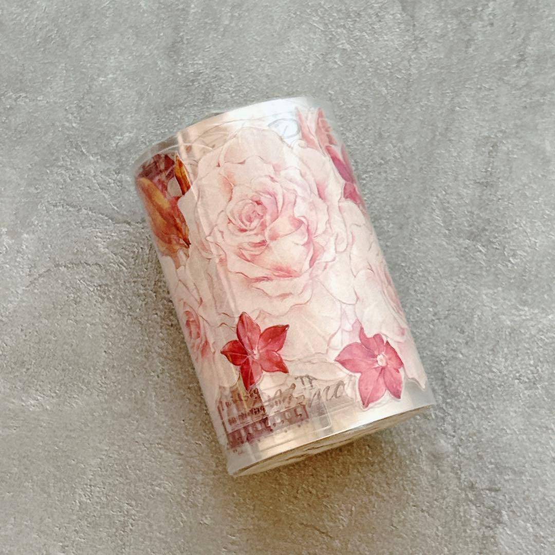 木皆原创《复古粉玫》海外マスキングテープ マステ 【2722】