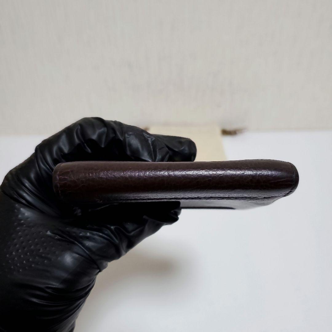 正規品　IL BISONTE　イルビゾンテ　二つ折り財布　ブラウン　良品フラップ