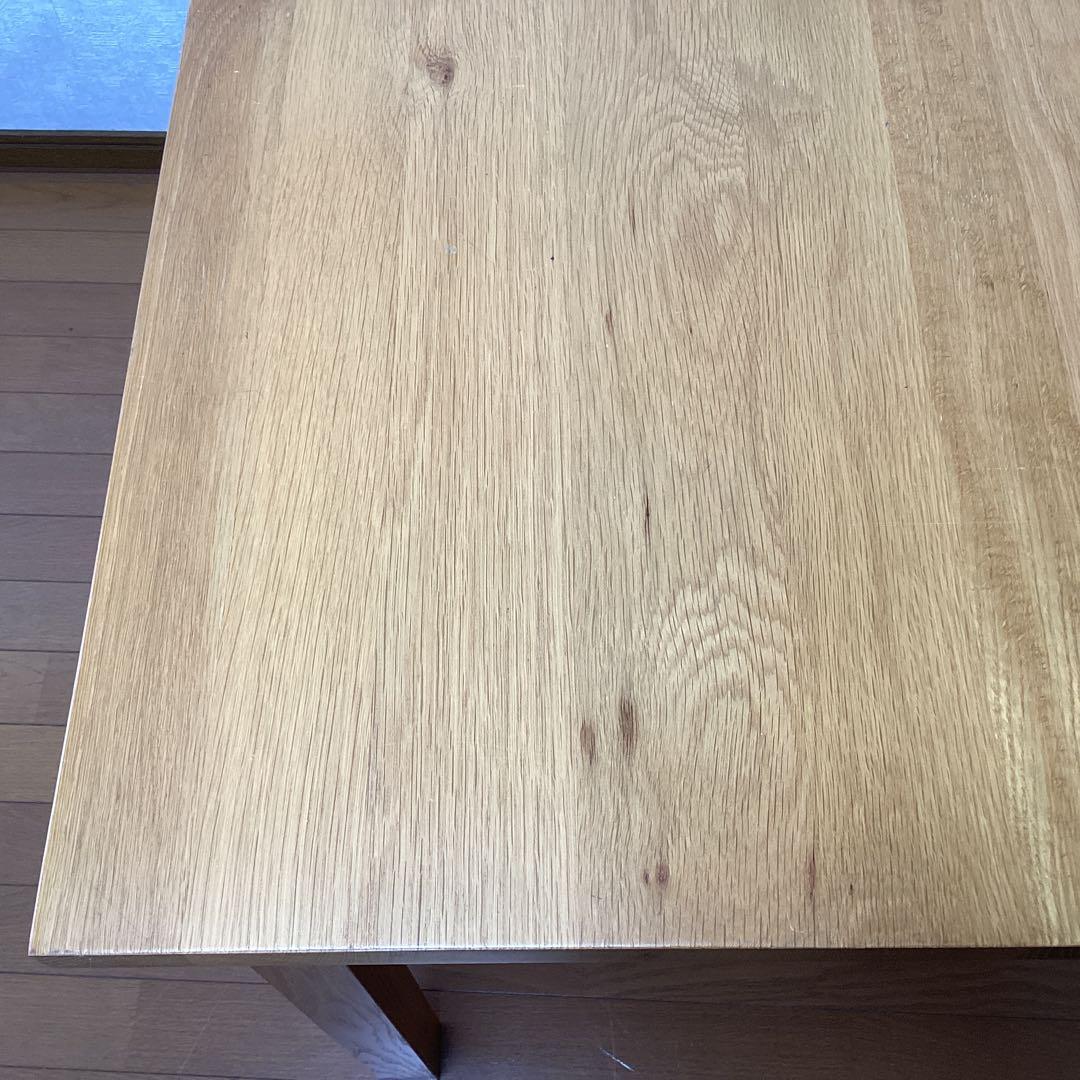 無印良品　ダイニングテーブル　オーク無垢材 80cm