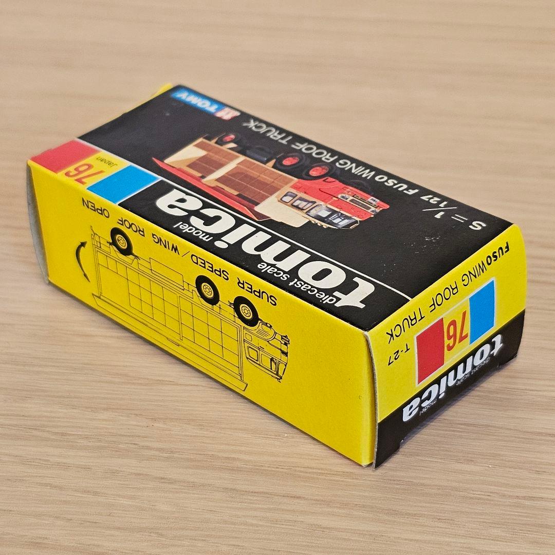 トミカ】No.76 ふそう ウイングルーフ トラック 鈴鹿特注 黒箱 日本製