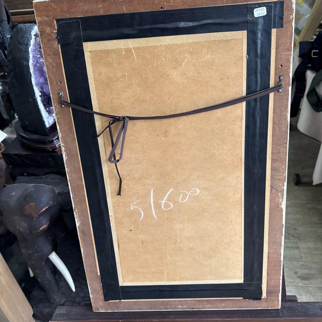 フランク、マイヤー、ボック水彩画1934年教会前のマンテス達輸入された状態