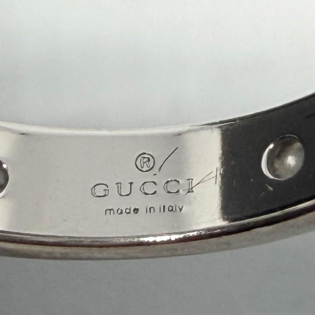 G U C C I アイコンリングダイヤモンド６Ｐ K１８W G １４