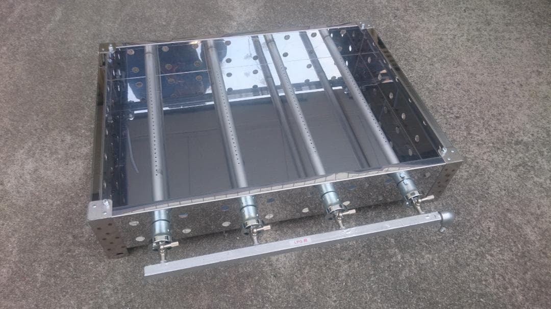 鉄板焼き　ガスグリドル　２台セット　送料無料　未使用品　厚さ６ミリ鉄板