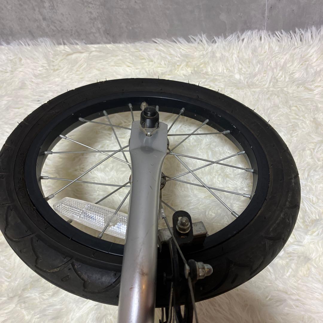 【美品】へんしんバイク　14インチ X14 赤 スタンド付き