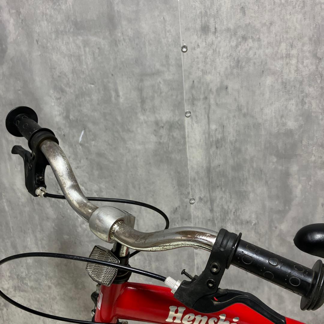 【美品】へんしんバイク　14インチ X14 赤 スタンド付き