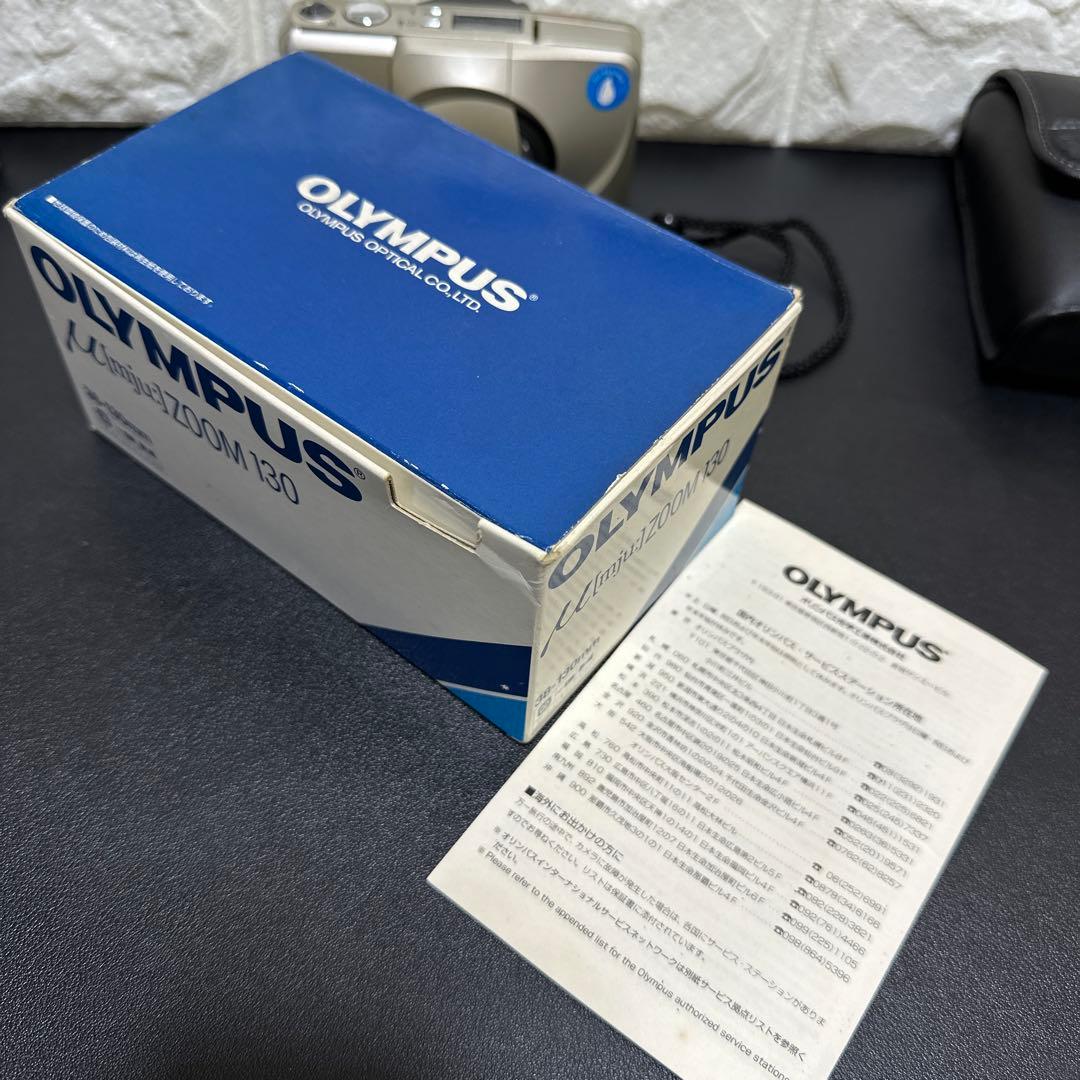 美品 OLYMPUS μ[mju:] ZOOM 130 動作確認済 元箱箱付き
