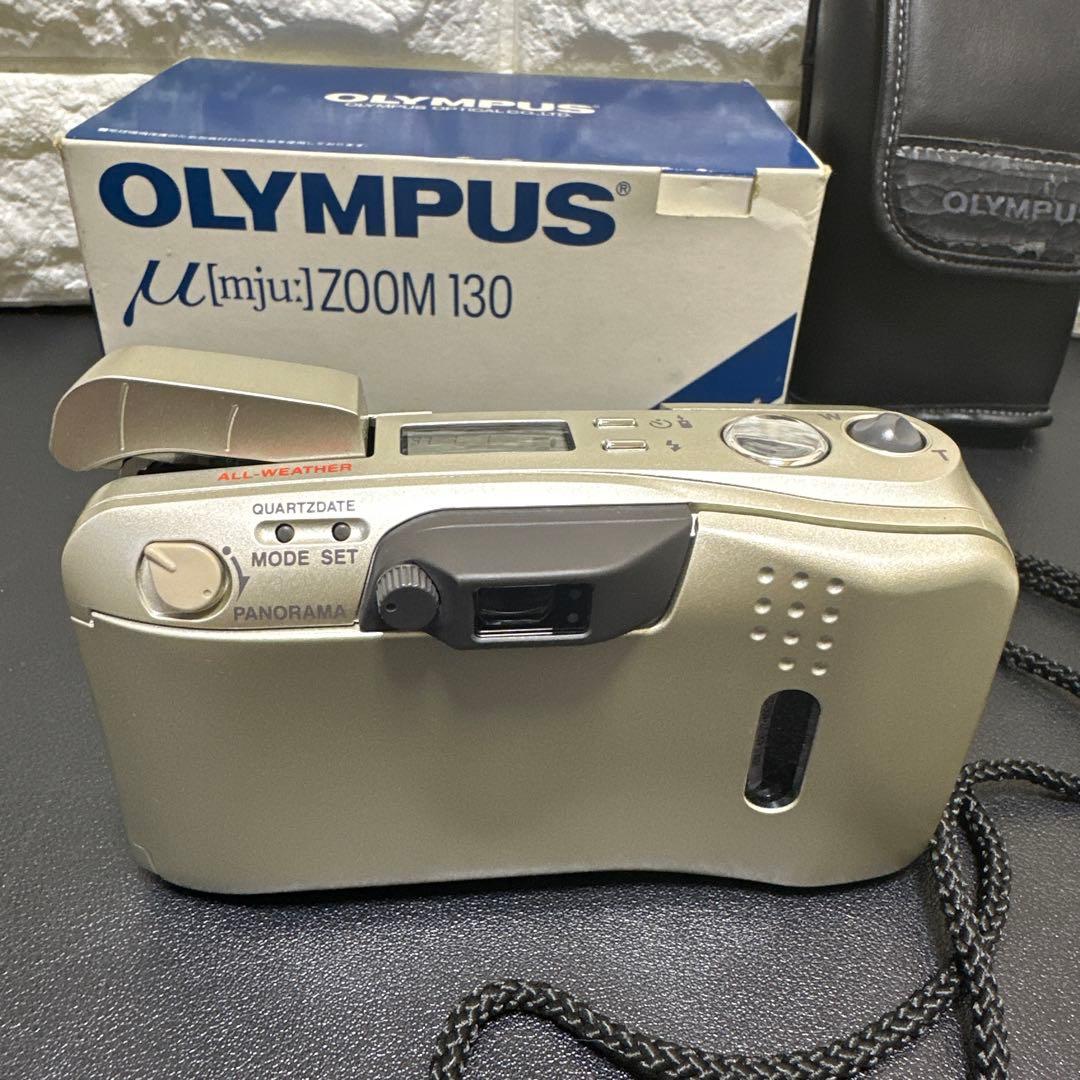 美品 OLYMPUS μ[mju:] ZOOM 130 動作確認済 元箱箱付き