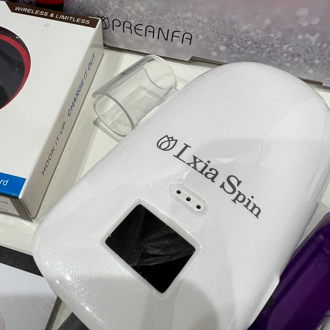 ②レクシア　Ixia Spin ネイルマシン ワイヤレス充電器付き