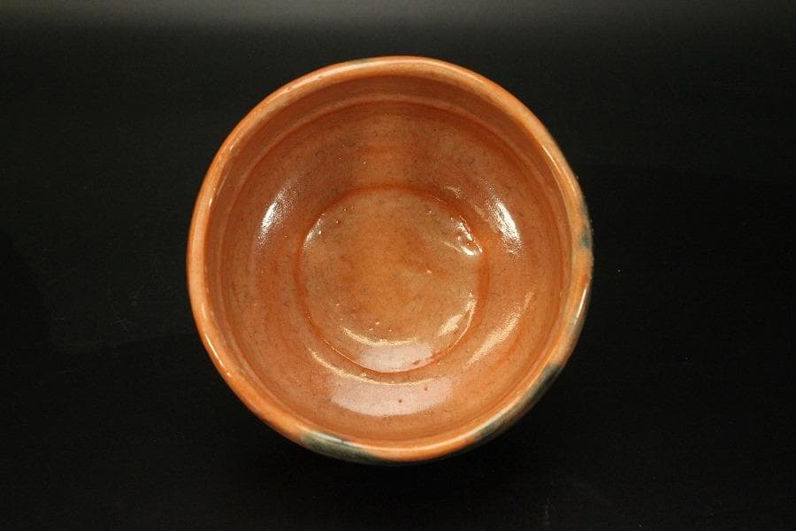 茶道具 赤楽茶碗 楽焼 φ12.7cm(LC660)