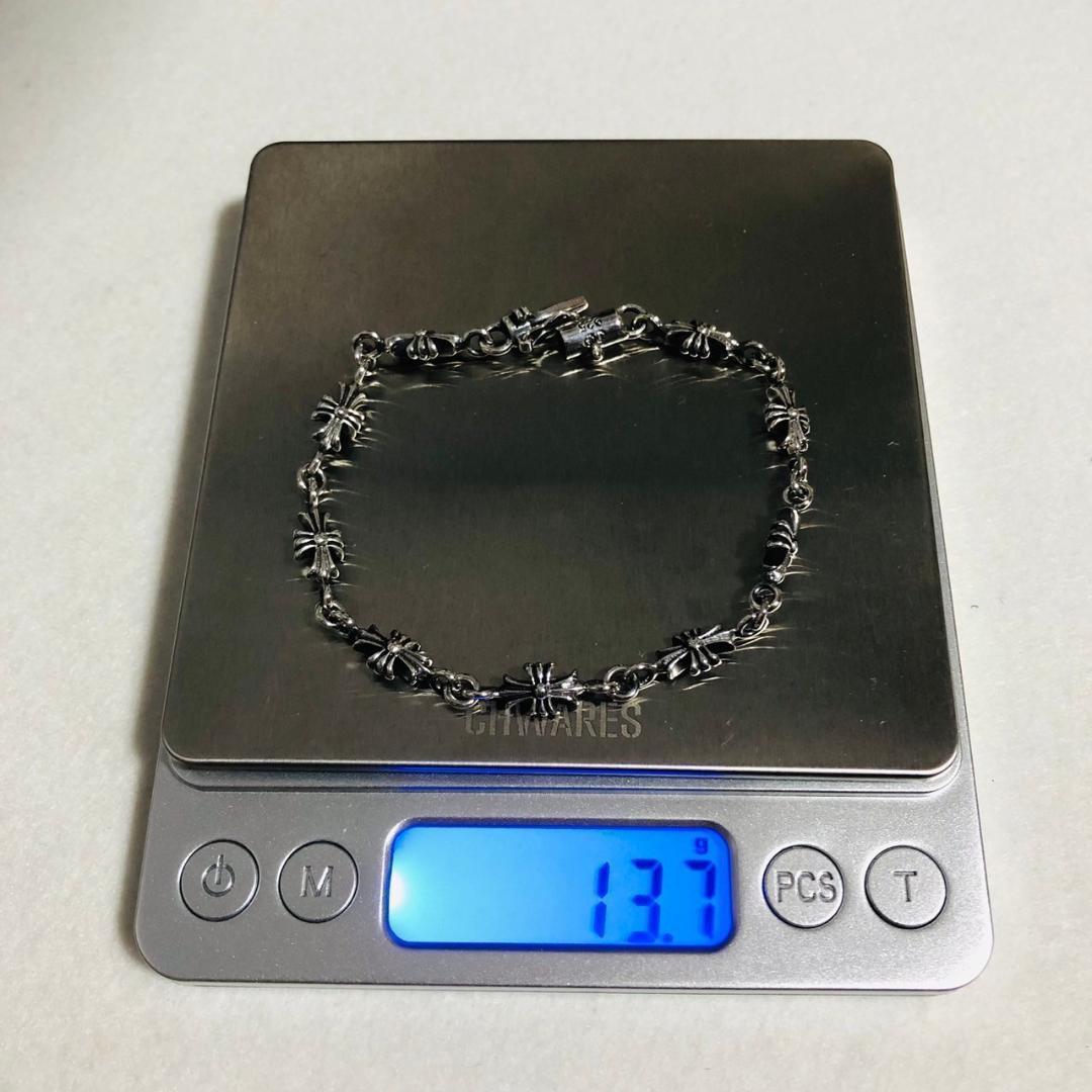 シルバー925 ブレスレット　クロス　十字架　クロム　2-26　8935