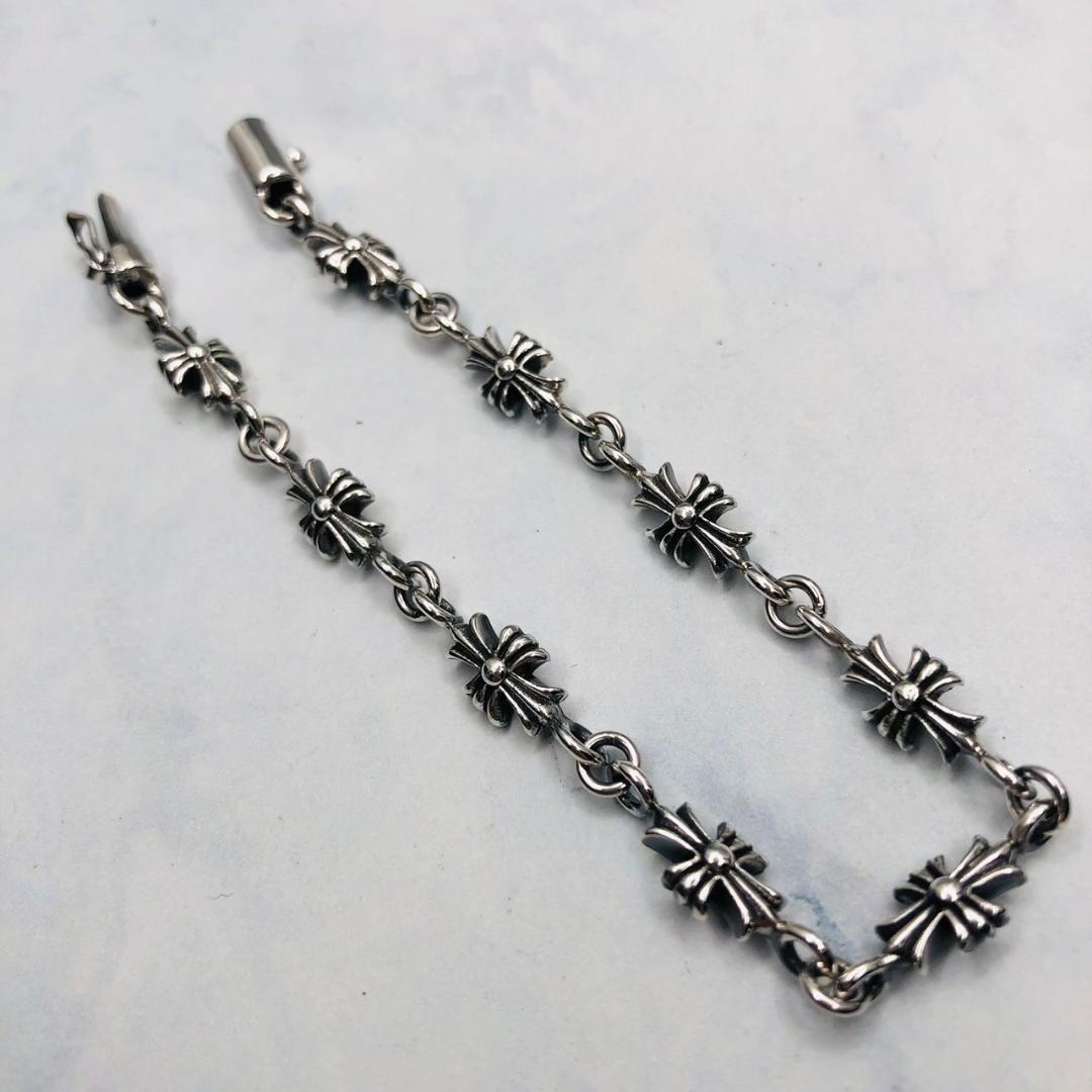 シルバー925 ブレスレット　クロス　十字架　クロム　2-26　8935