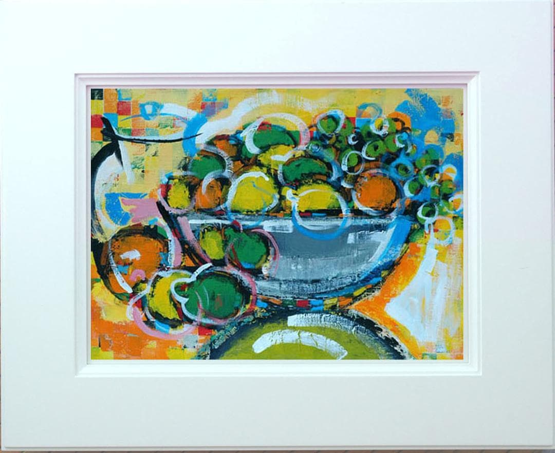 油絵 絵 絵画 インテリア uF6-061604 静物 果物 花瓶