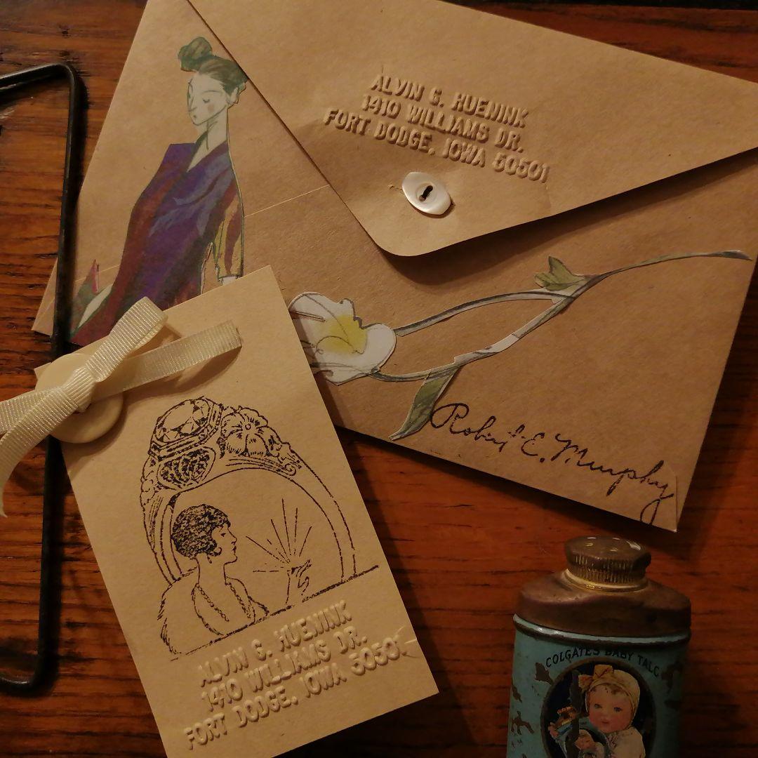 米国製ヴィンテージ ハンディタイプ エンボッサー 箱入りスタンプ