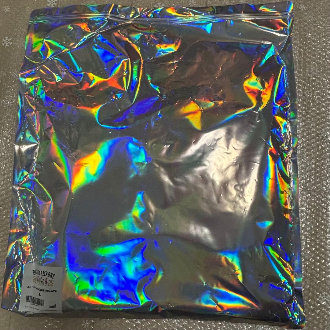 GDRAGON PEACEMAMAONE ジップアップ フーディー 黒 Lサイズ