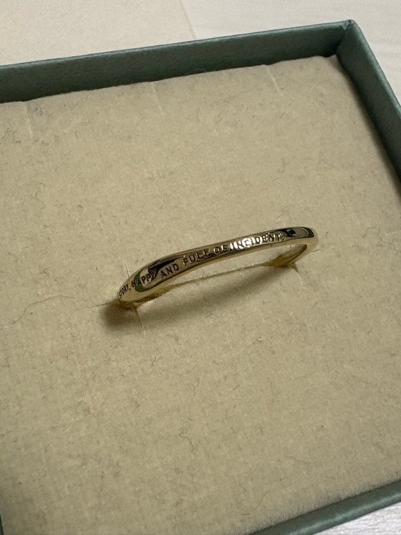 NOJESS メッセージ入りゴールドリング