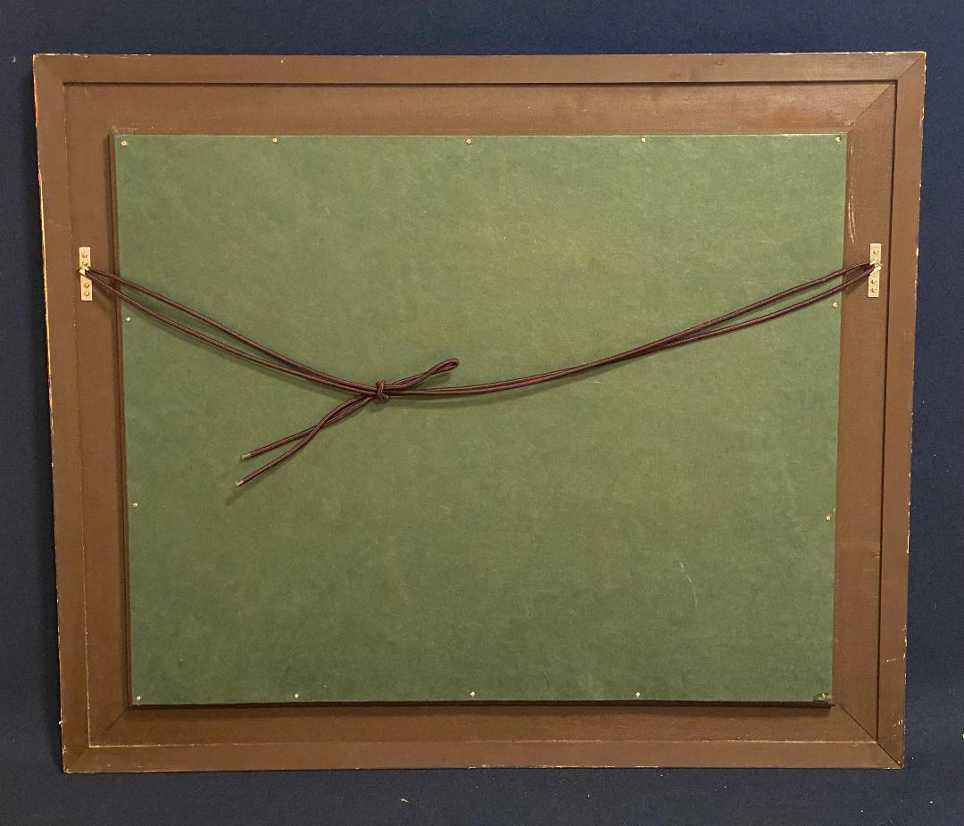 真作」須田剋太「抽象記号」抽象画油彩画額装サイン有りF10号