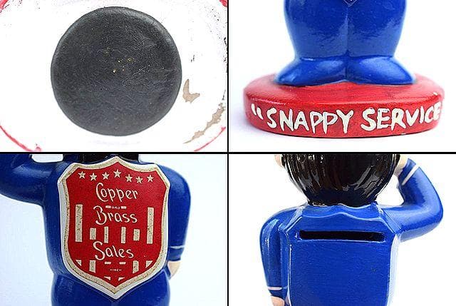 1970’ｓ SNAPPY スナッピー サービス ビンテージ 貯金箱 陶器製