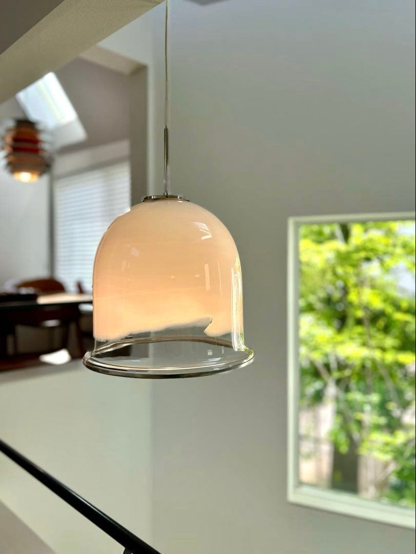 くじら）伊70年代　mazzega ムラーノガラス　釣鐘　ヴィンテージ くじら様専用）伊70年代 mazzega ムラーノガラス 釣鐘 ヴィンテージ