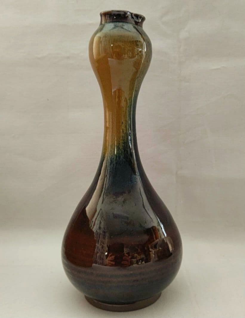 高取花入 鬼丸壁山 茶道具