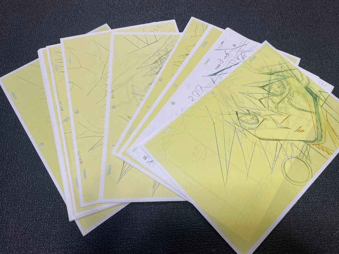 【レア】遊戯王5D's 作監修正 設定資料　97枚　遊戯王ファイブディーズ