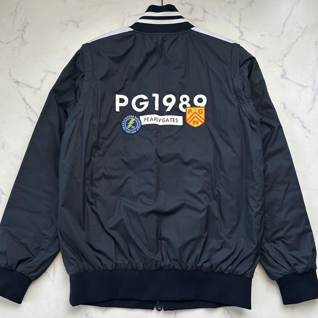 美品 パーリーゲイツ 4ウェイ ブルゾン リバーシブル カタログ掲載商品 ロゴ
