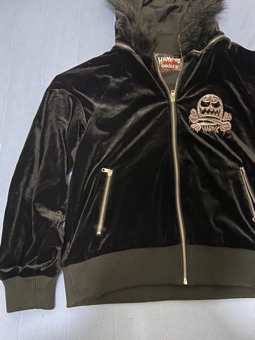 し*P様 ハードコアチョコレート　ベロアジャン　メルティングスカル　サイズXL