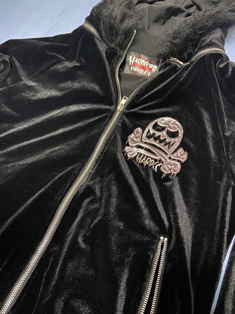 し*P様 ハードコアチョコレート　ベロアジャン　メルティングスカル　サイズXL