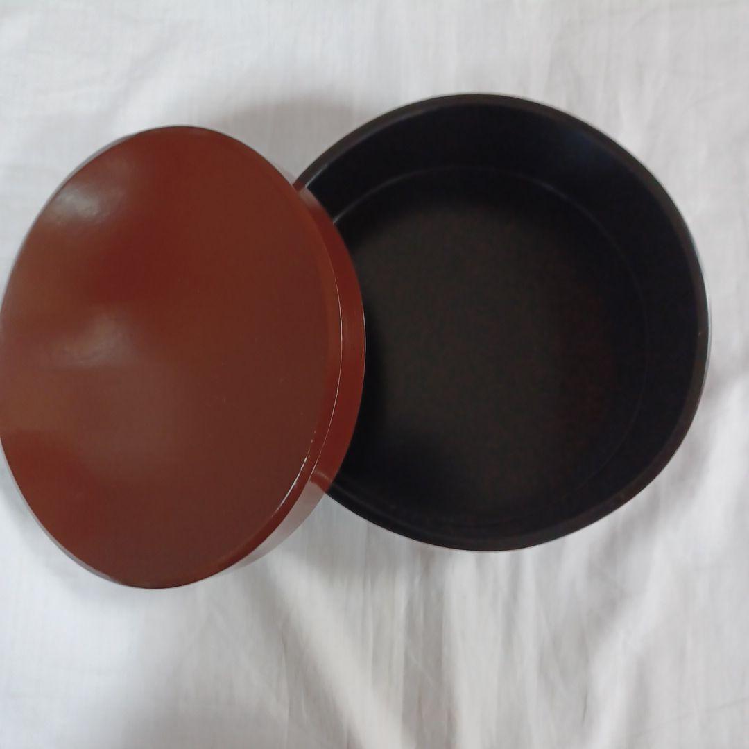 一閑塗四方盆と食籠