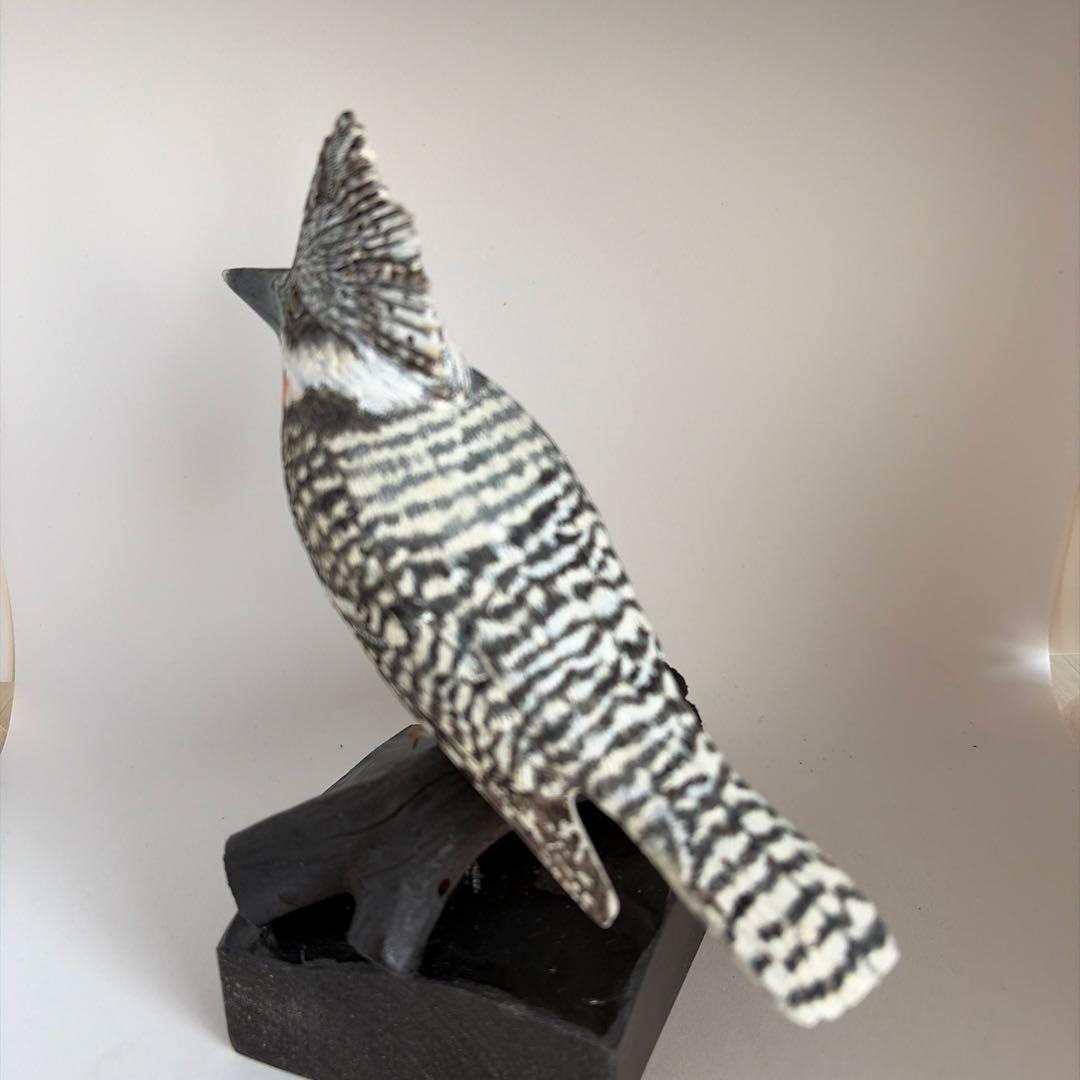 よち様専用品 「ヤマセミ」 リアルバードカービング 木彫りの野鳥 野鳥