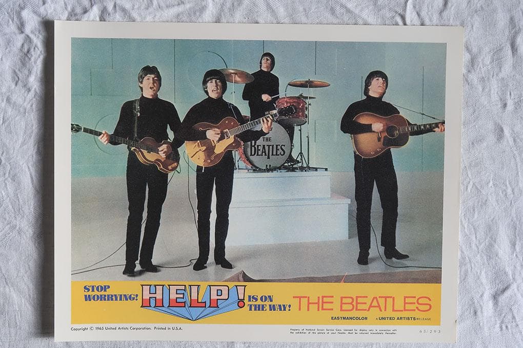 ビートルズ HELP! ４人はアイドル スチールプリント ８枚セット