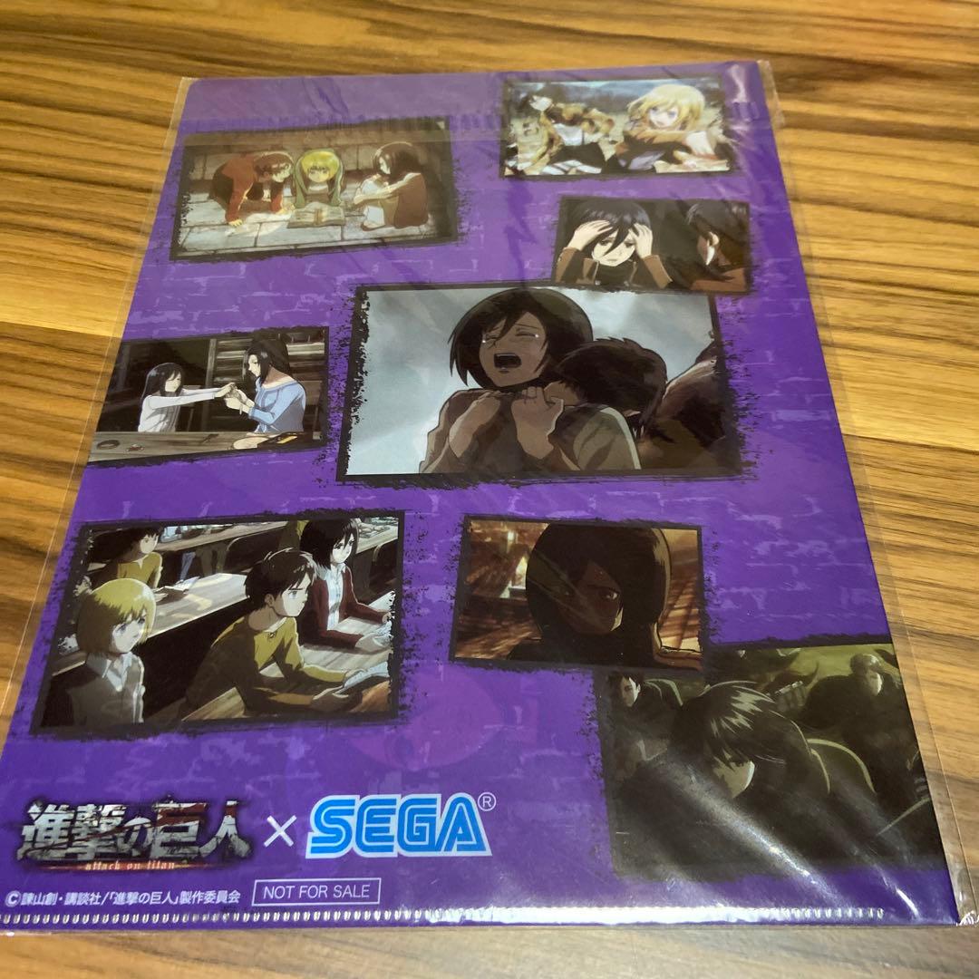 進撃の巨人エレンミカサリヴァイクリアファイルアニメガ文教堂