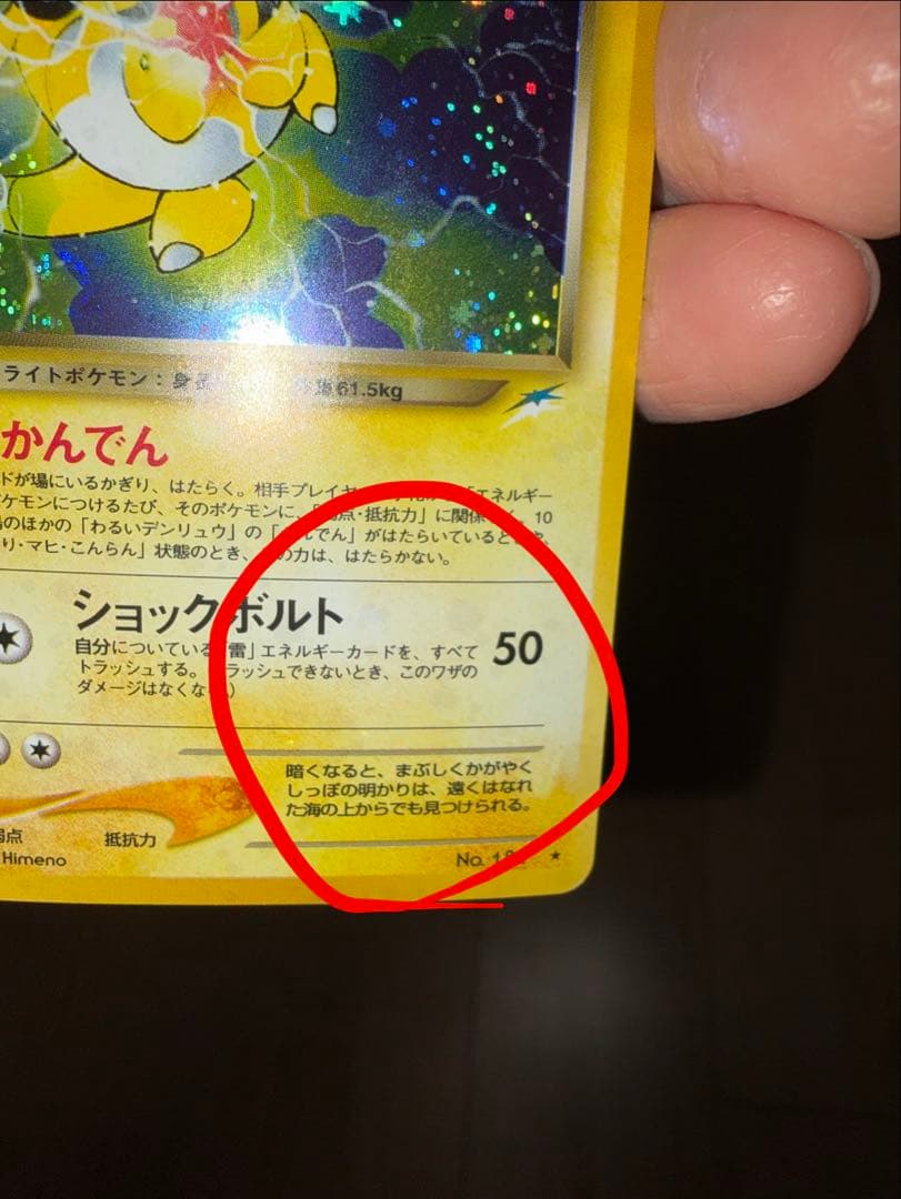 【旧裏】わるいデンリュウ 拡張パック第4弾 闇、そして光へ… 渦巻き/全面ホロ