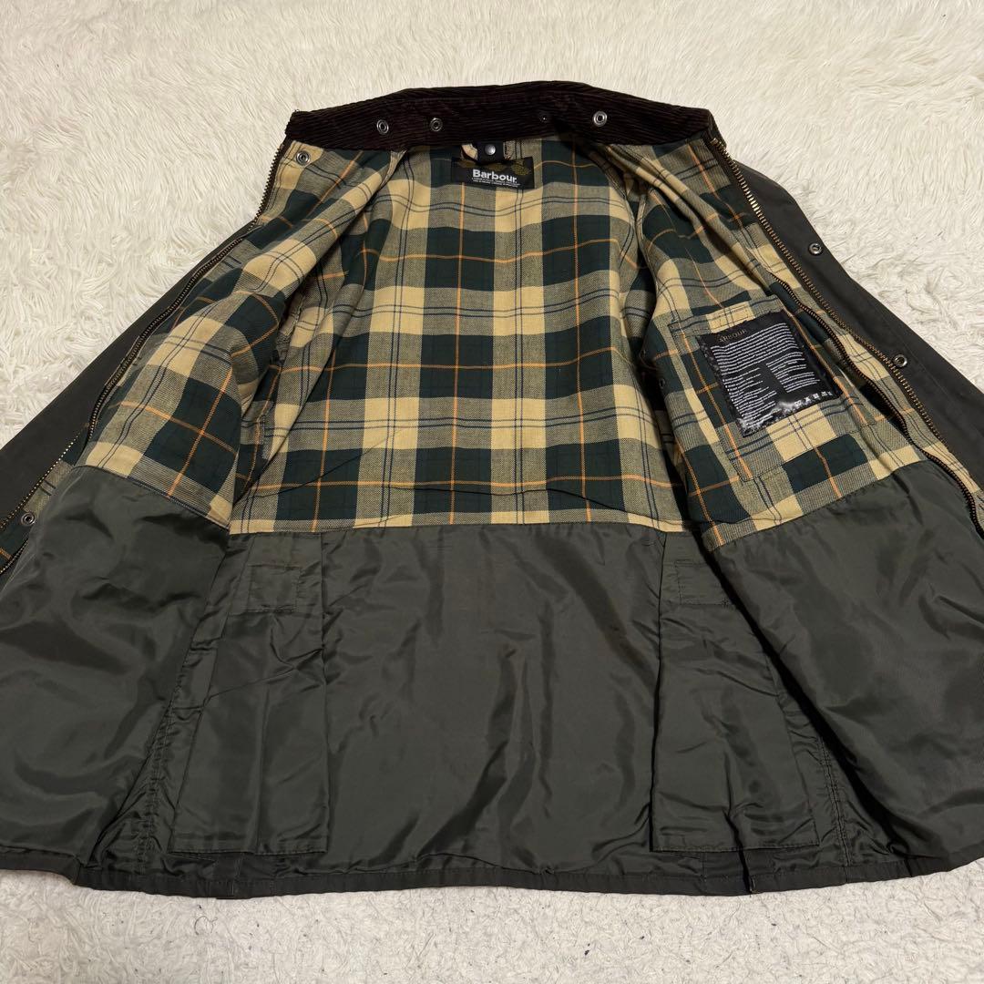 美品Lサイズ相当 バブアー スリムビデイル ワックスジャケット 袖リブ