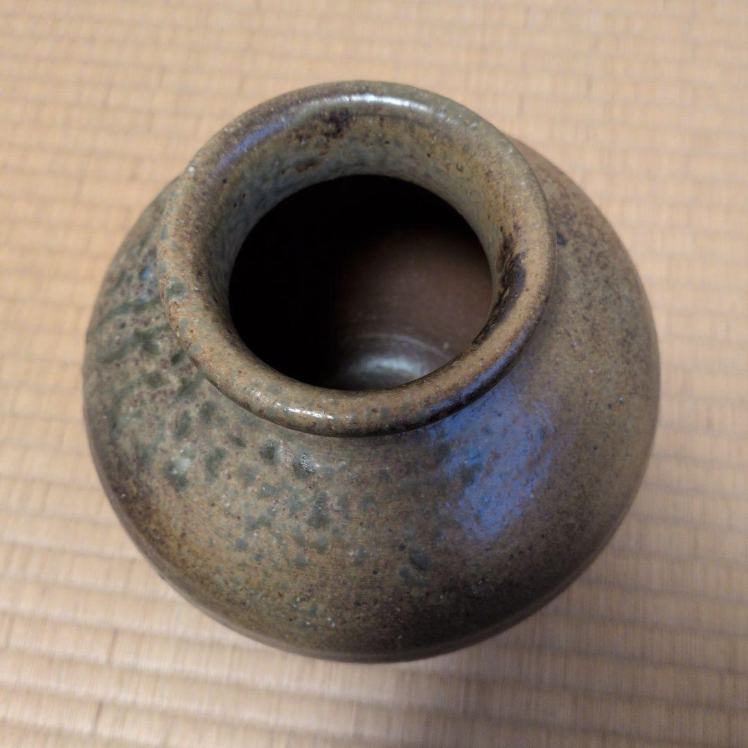 越前焼 国成窯「国成」壺 古壺 骨董品合わせ箱 刻印あり