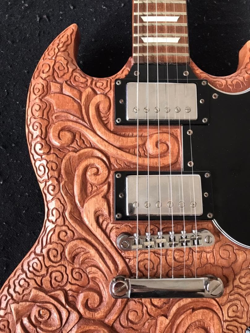 【完売しました】彫刻 SG Epiphone G−400 エピフォン