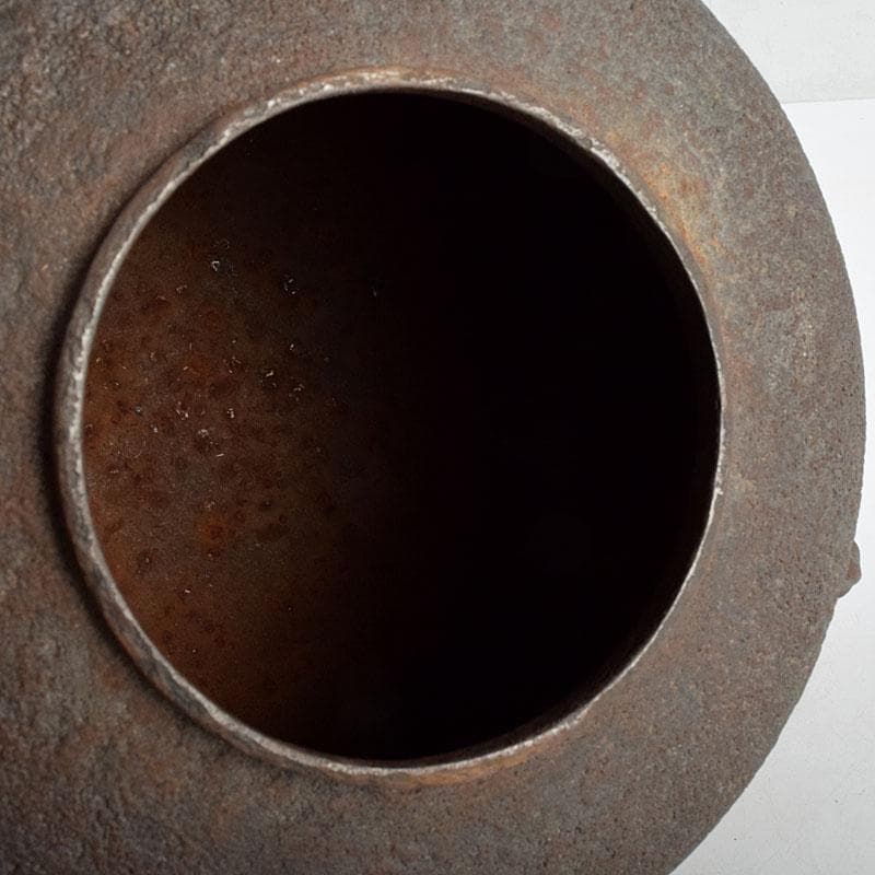 茶道具 釜師 角谷莎村作 尾張釜 共布共箱 V 9158D - メルカリ