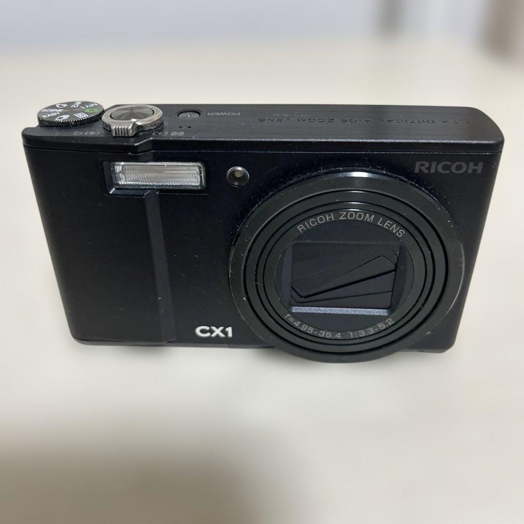 美品✨動作確認済み RICOH CX1 ブラック 予備バッテリー付き - メルカリ