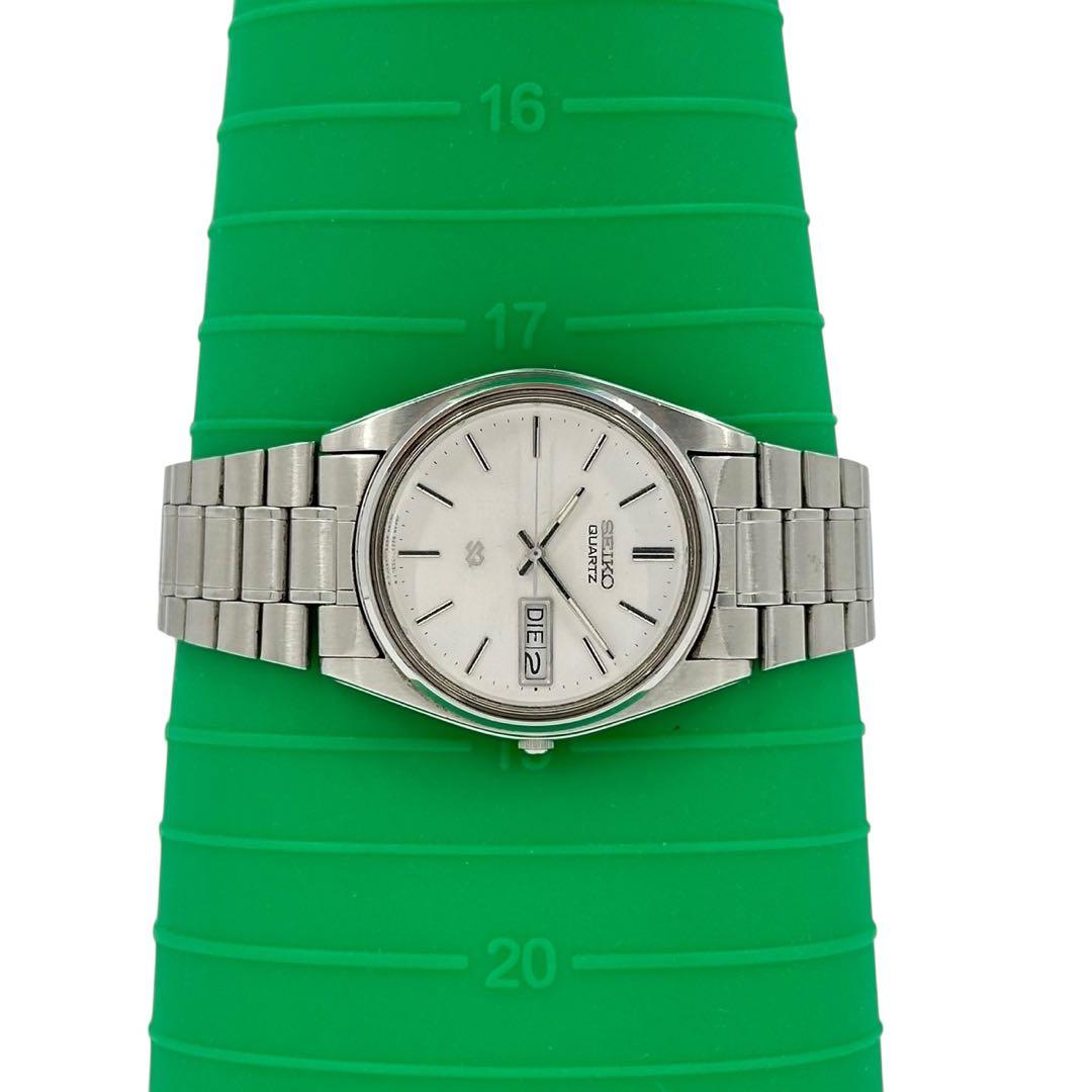 セイコー　腕時計　クオーツ　デイデイト　8223-7180 シルバー　メンズ