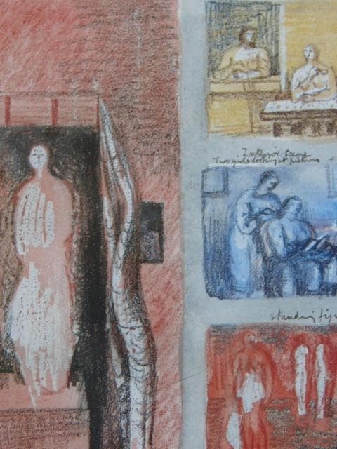 Henry Moore、ヘンリームーア、INTERIOR SCENES