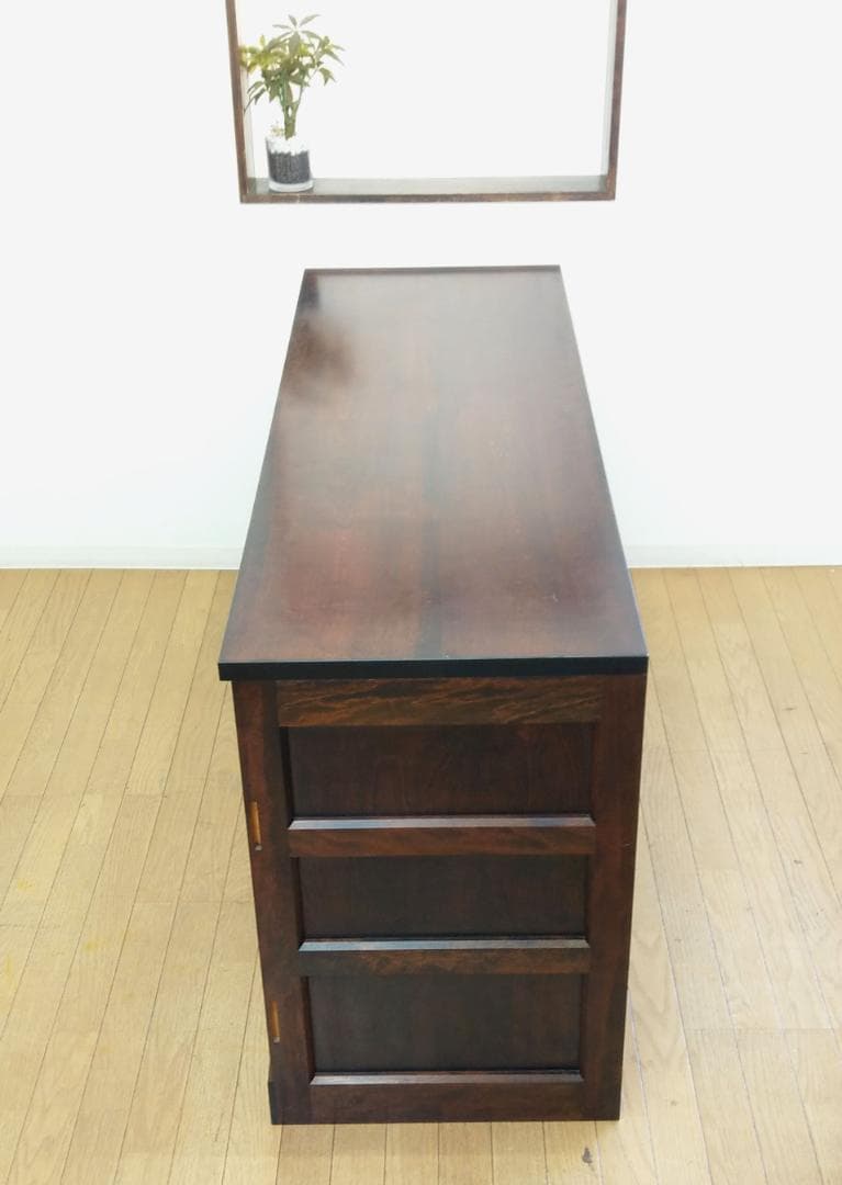 美品 松本民芸家具 キャビネット サイドボード 収納棚 幅146cm - メルカリ