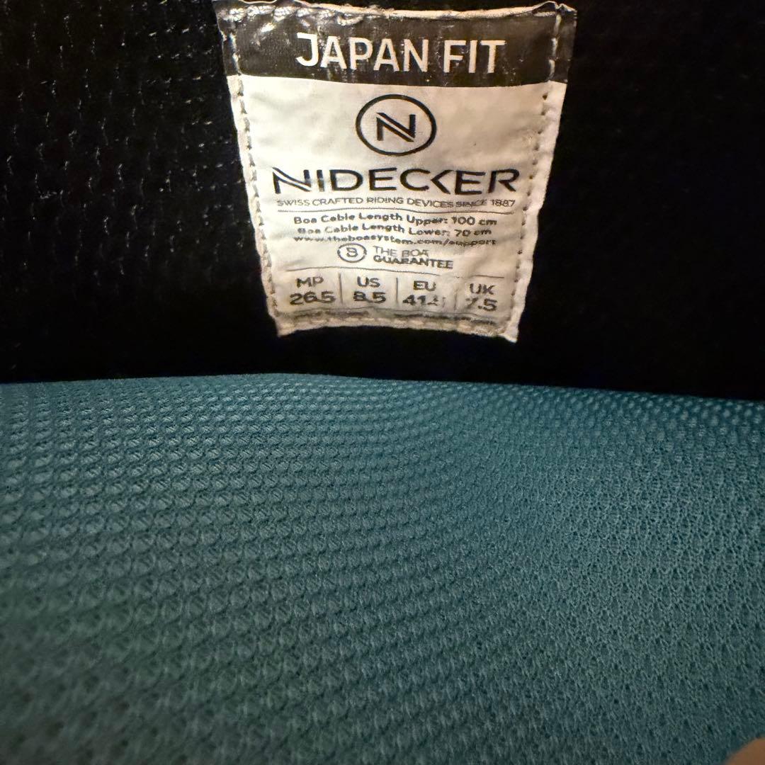 NIDECKER TRANSIT ジャパンフィット ダブルBOA　26.5