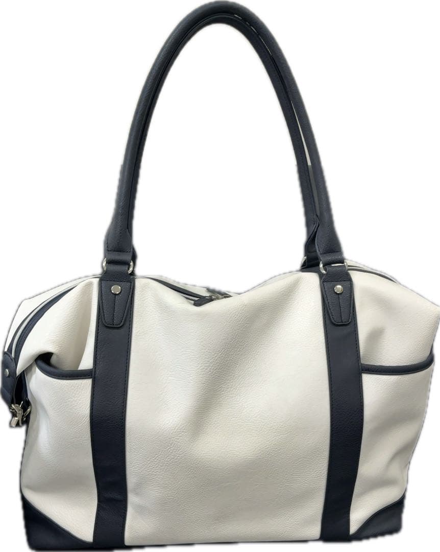 【非売品】ZENITH ゼニス　ノベルティボストンバッグ　ホワイト&ネイビー