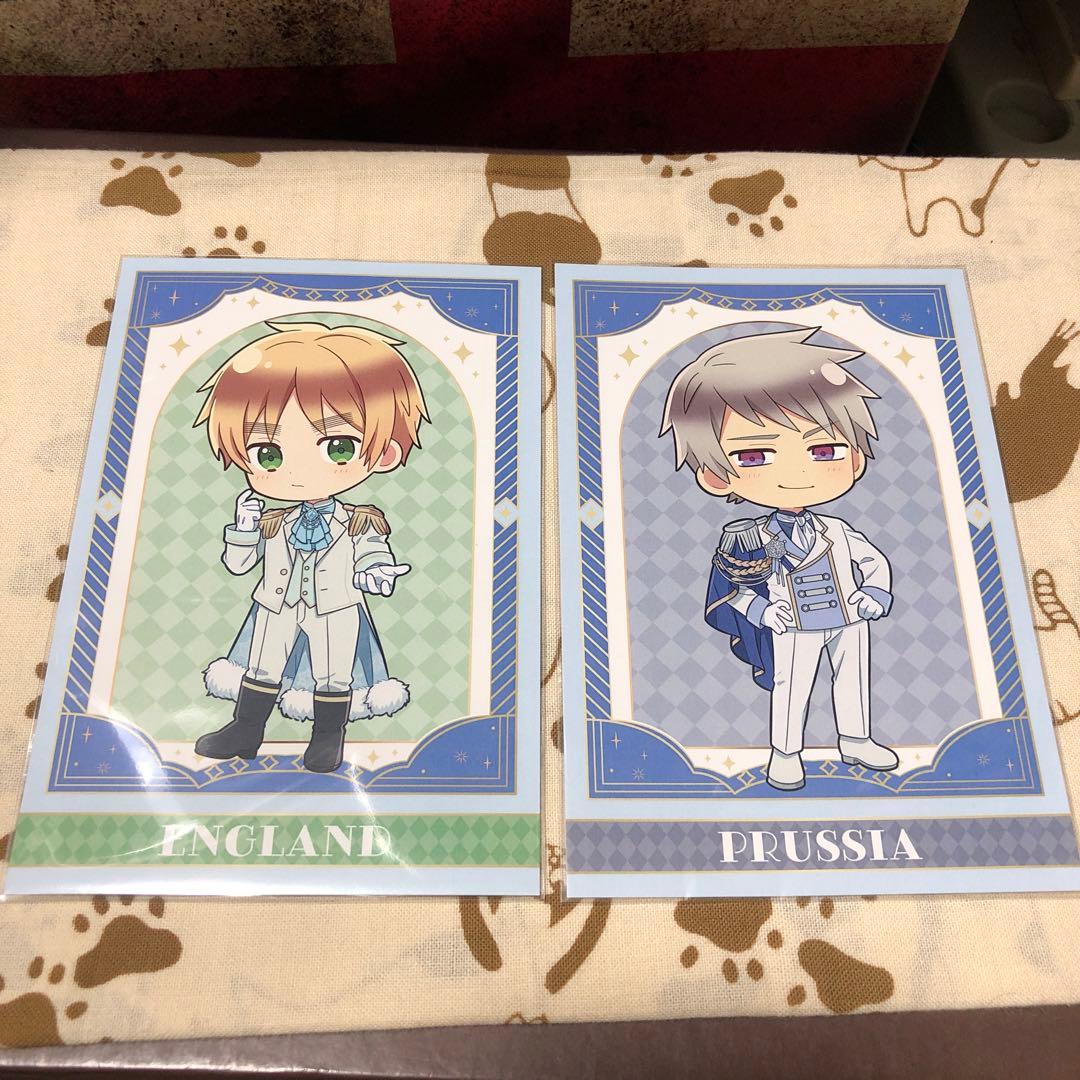 ヘタリア アモカフェ ポストカード イギリス&プロイセン - メルカリ