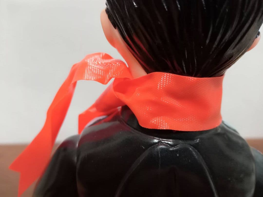 【美品完品】旧バンダイ　仮面ライダー　1号　面取れ　マスク取れ　ソフビ