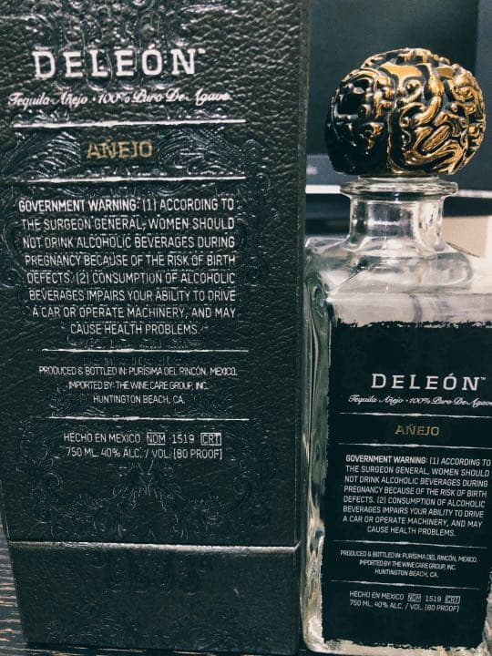 DELEON デレオン テキーラ 空瓶 CHROME HEARTS クロムハーツ
