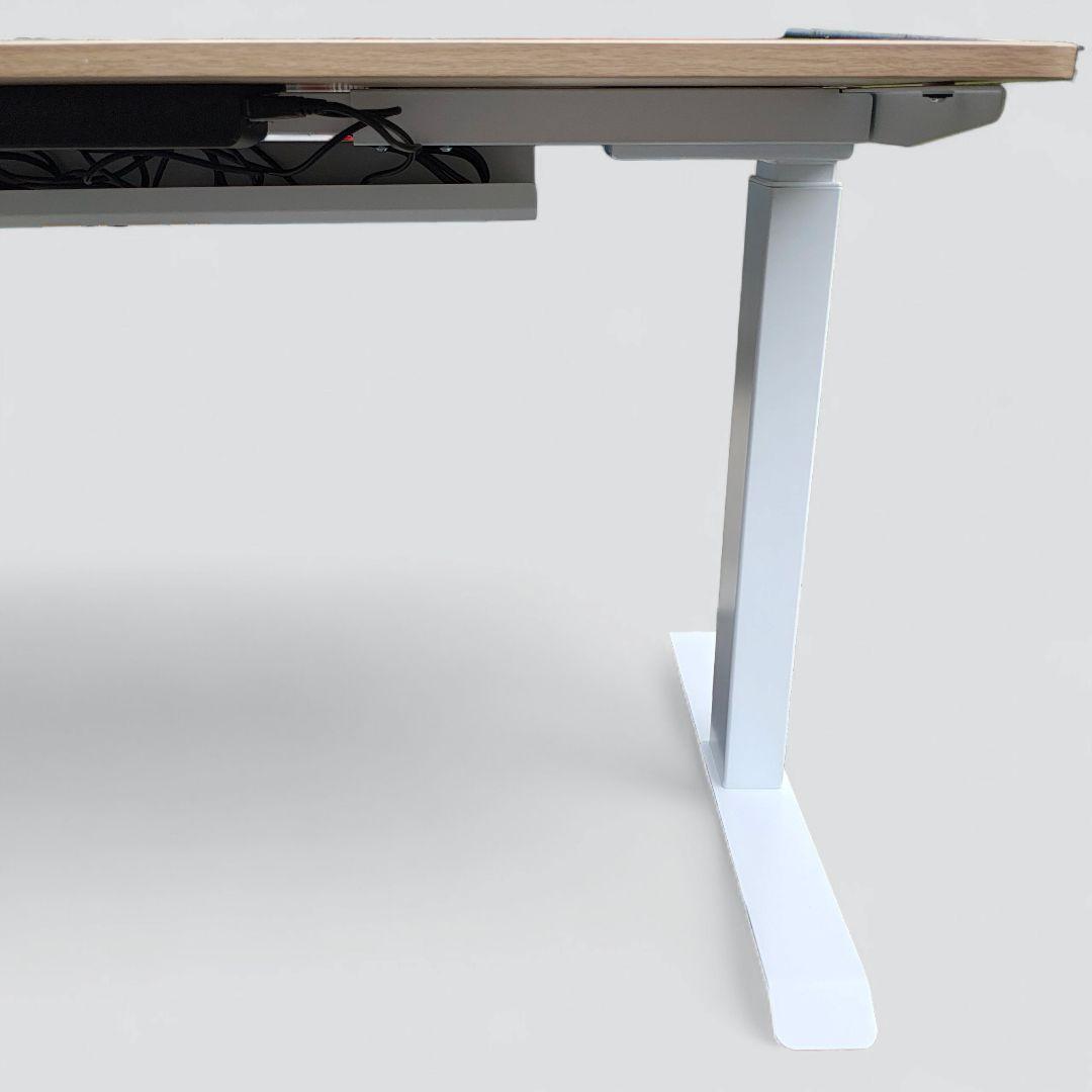※天板のみ 山善 電動昇降デスク ELD-1270 ウッドナチュラル ホワイト