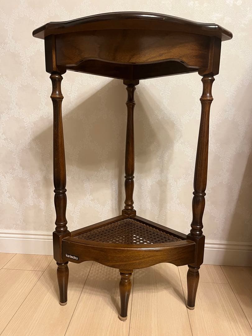 カリモク karimoku コロニアル コーナーテーブル 花台カリモクkarimoku