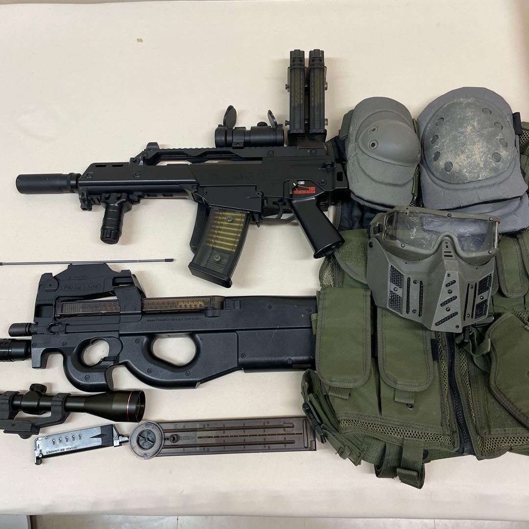 サバゲー引退　東京マルイG36C Ｐ90 東京マルイ P90&G36C サバゲー引退 東京マルイG36C P90 サバゲー引退